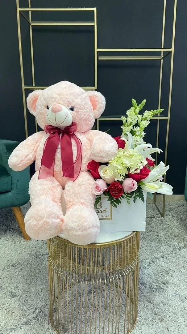 Rectangular con peluche 