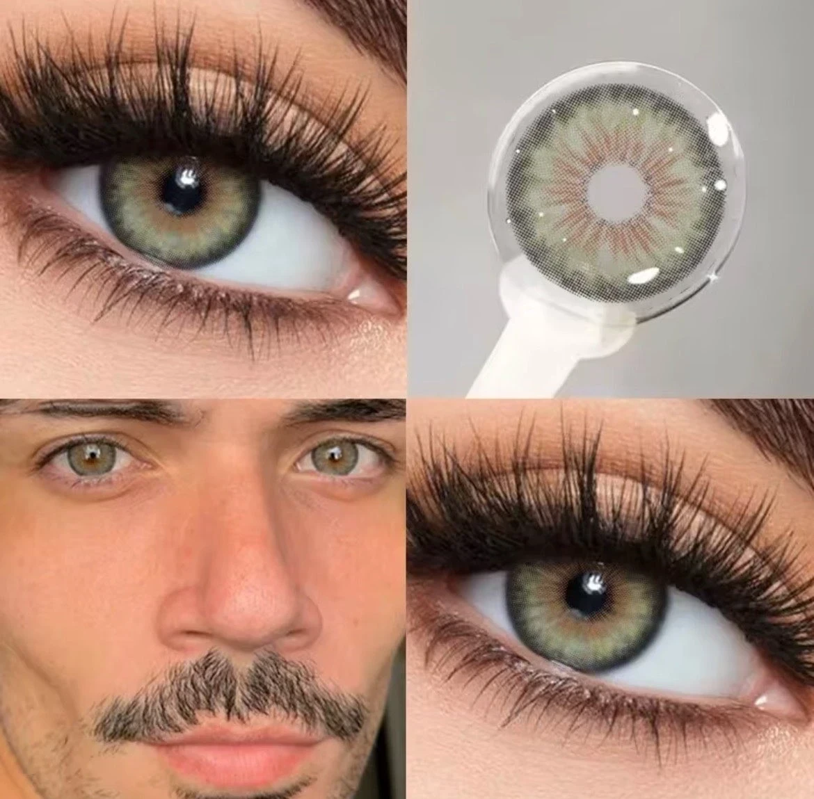 Lentes de contacto - Referencia: CLEOPATRA GREEN - PUPILA REDUCIDA  6