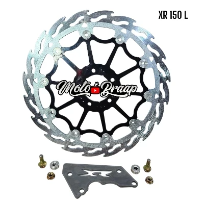 DIS XR 150 L Disco flotante acero con fondo negro 320 mm