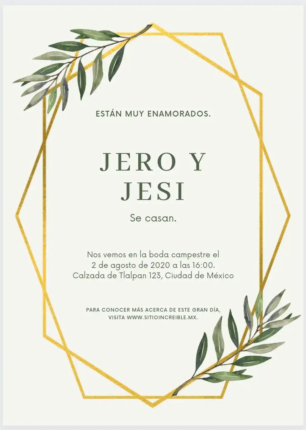 Invitación de Matrimonio en video y estática  3
