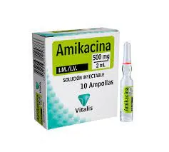 AMIKACINA 500 MG X 10 AMP VITALIS