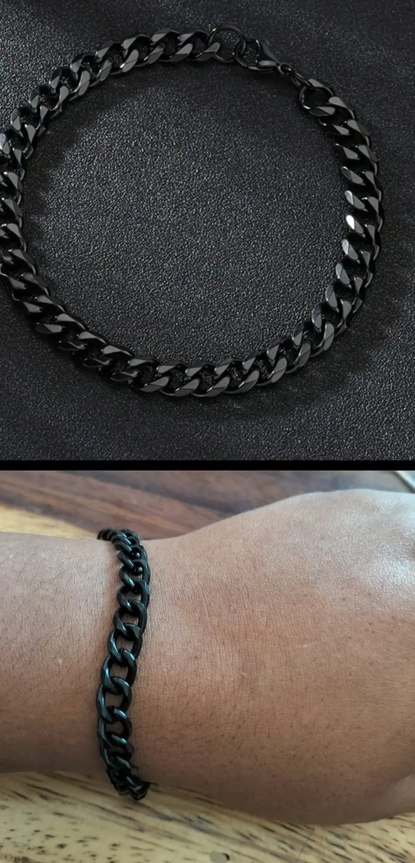 Esclava eslabon color gunmetal 