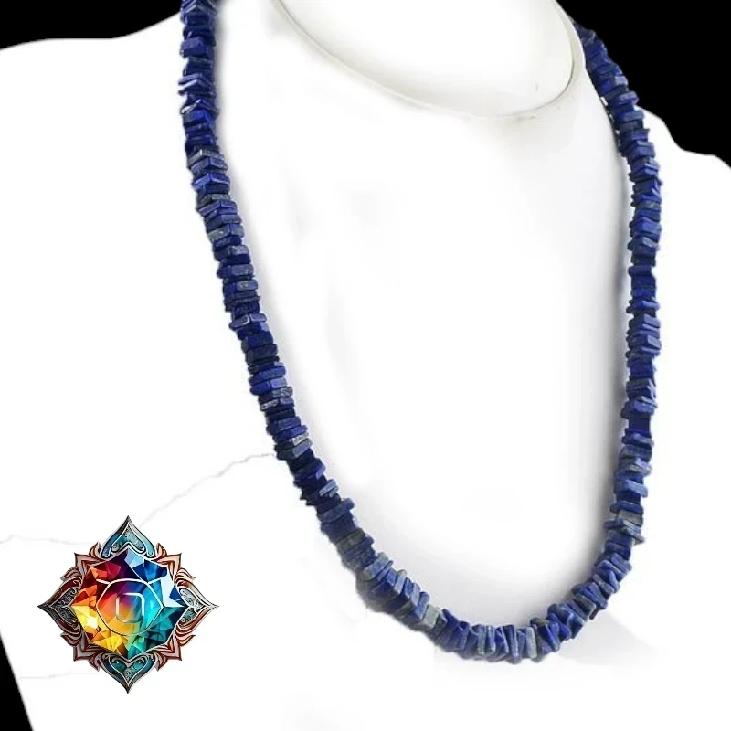 Precioso collar de lapislázuli genuinas 3