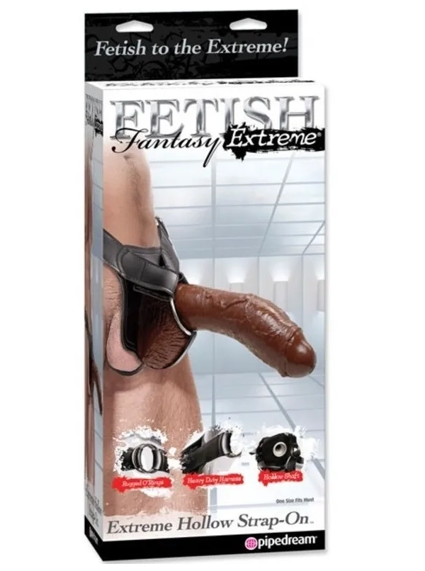 Extreme Hollow Strap-On brown 2