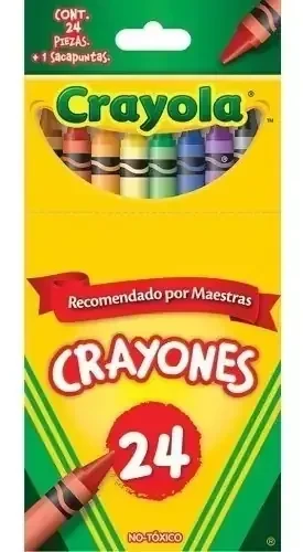 Crayolas delgadas  con 24 colores crayola  4
