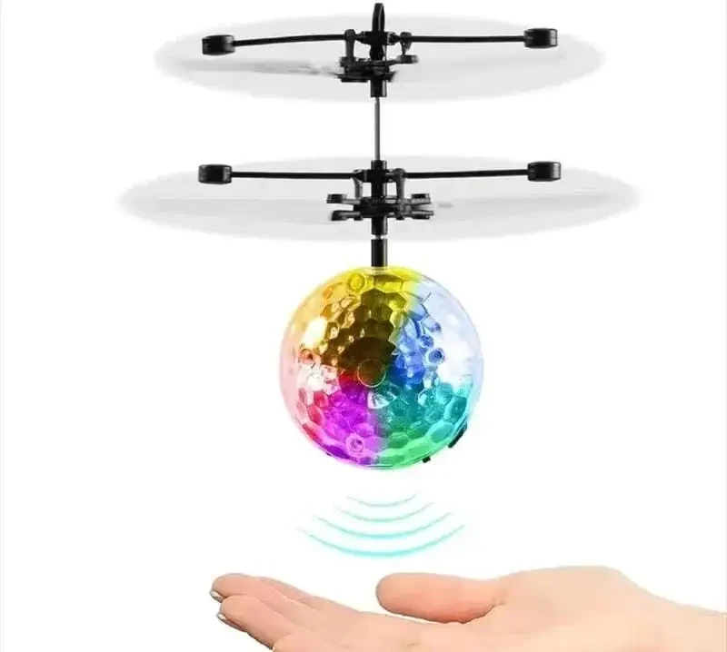 Mini drone led esfera con sensor de movimiento 