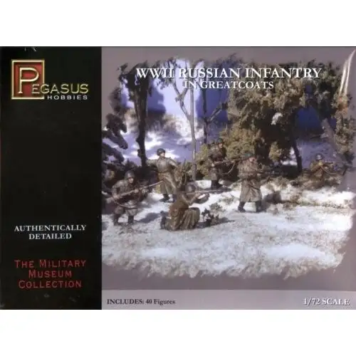 1/72 Pegasus WW2 Russian Infantry in Greatcoats