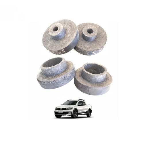 Kit Soporte gomas eleva Suspension Saveiro 2009-2020