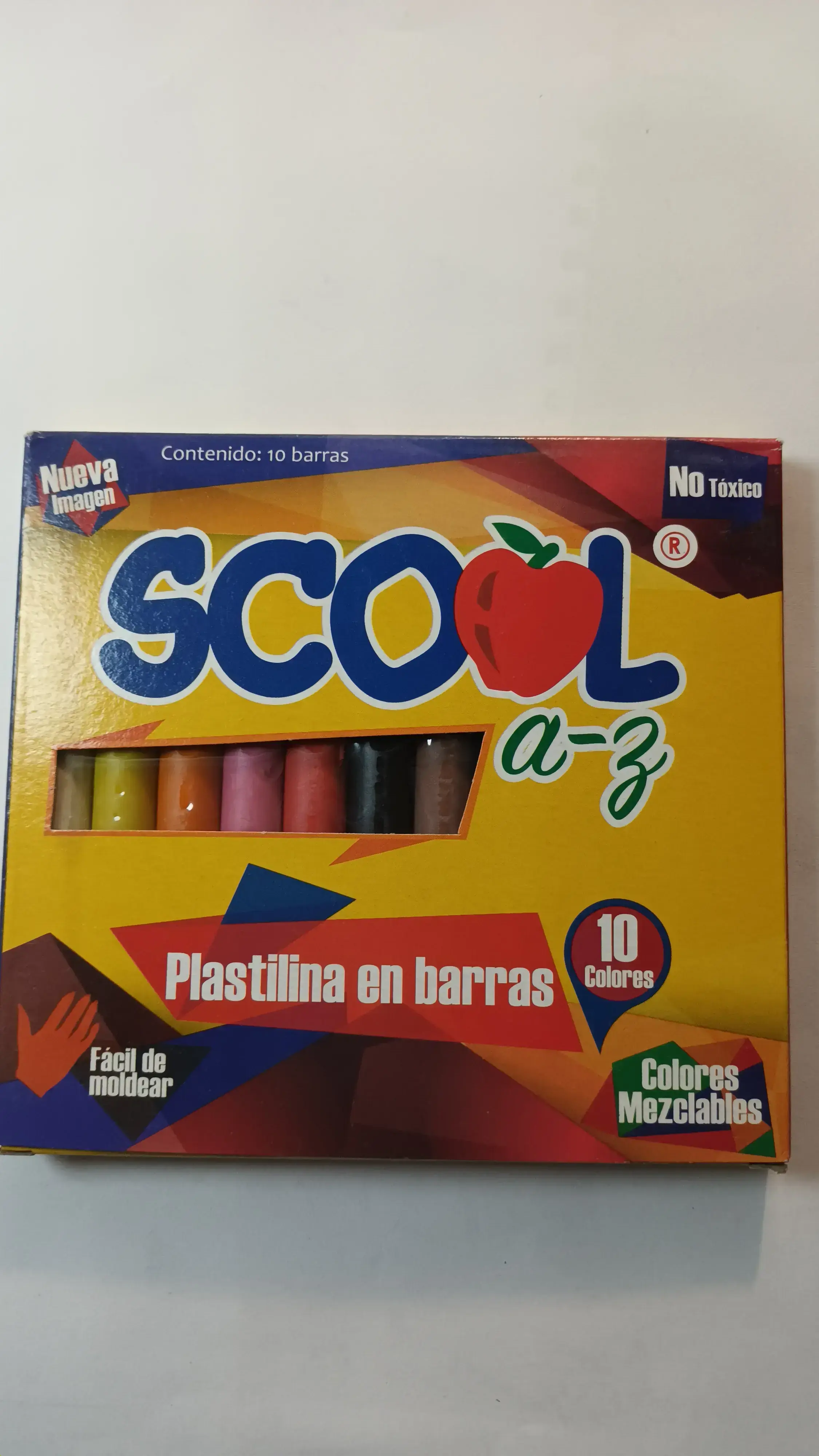 PLASTILINA SCOOL CAJA 10 BARRAS