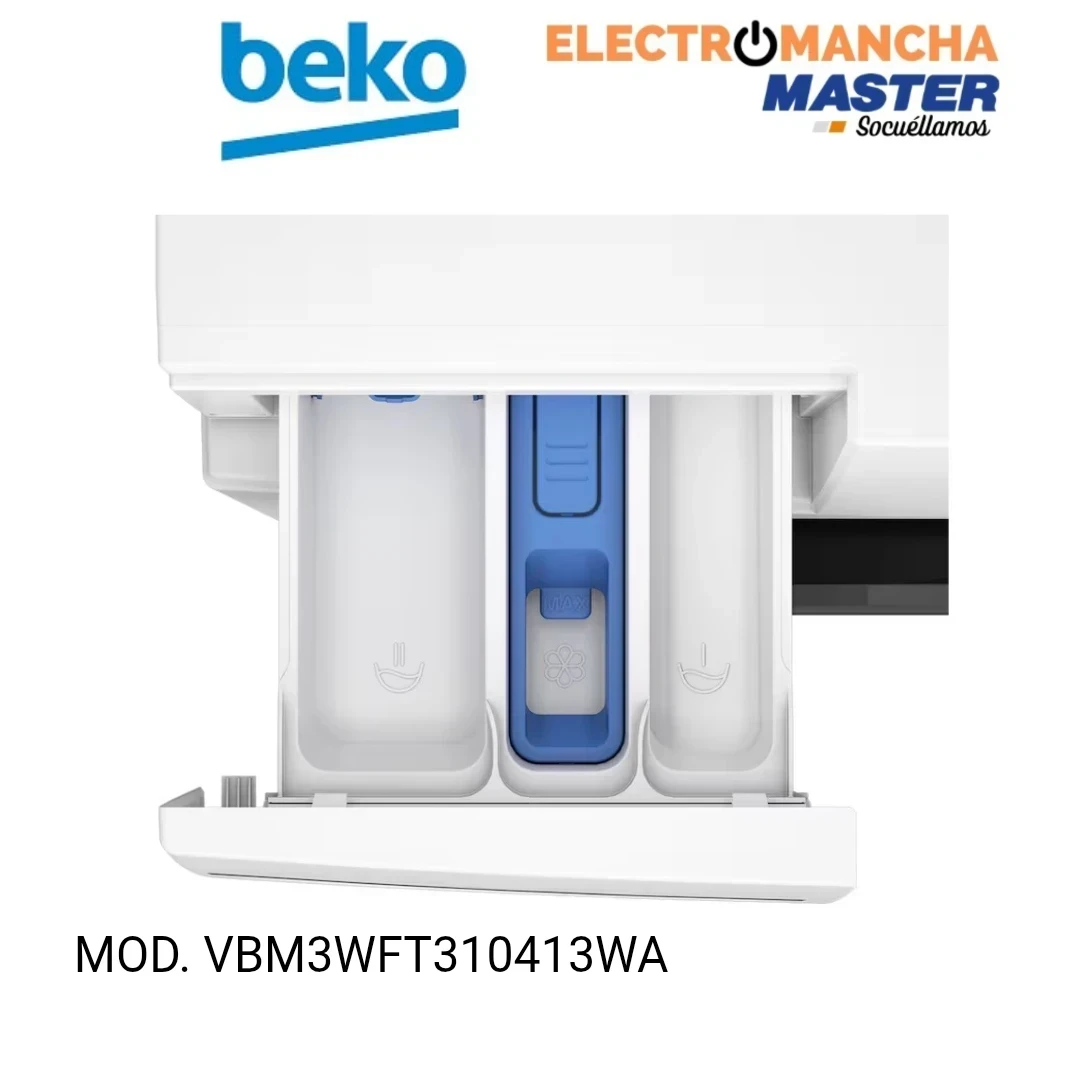 LAVADORA BEKO VBM3WFT310413WA 10 KG. 1400 RPM A 6