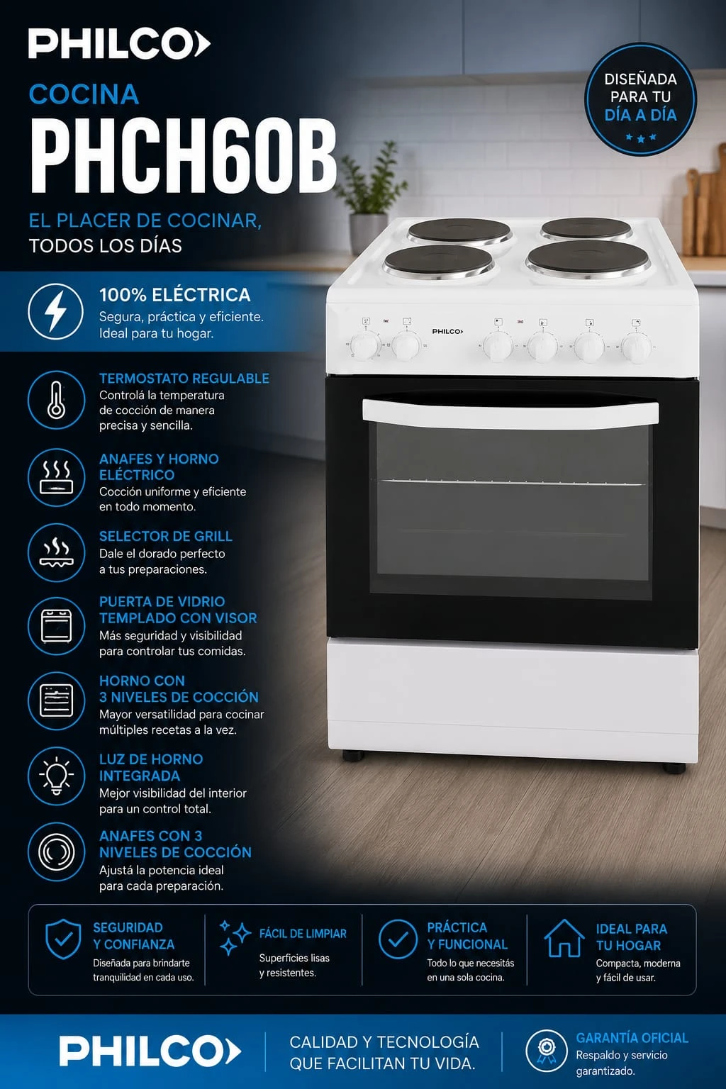 Cocina Philco Electrica 