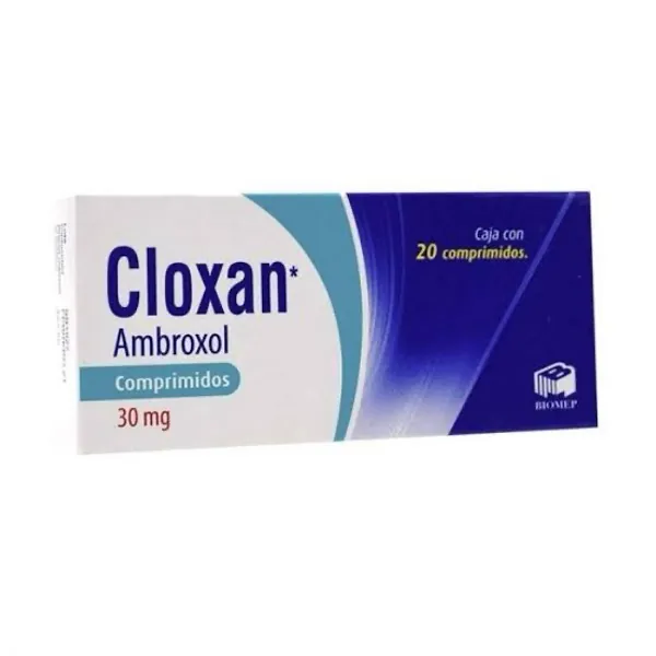 Cloxan 30 mg / ambroxol caja con 30 comp