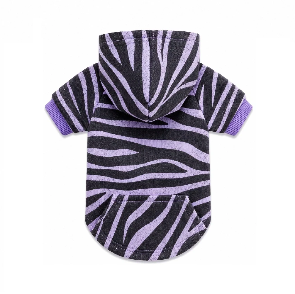 Polera hoodie unisex lila