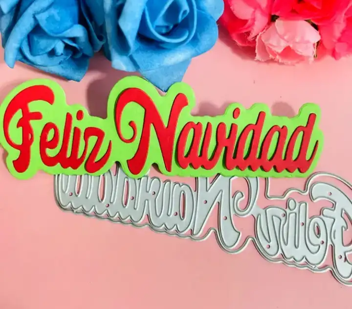 Troquel feliz navidad