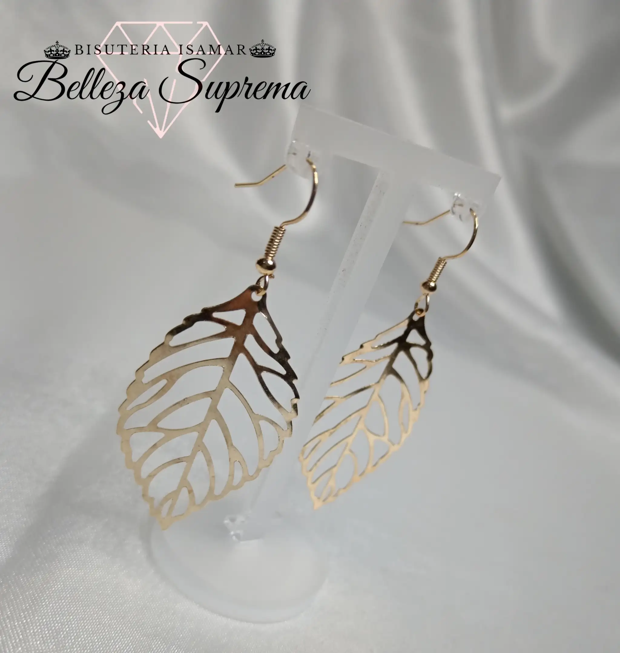 ARETES HOJAS DORADAS 3