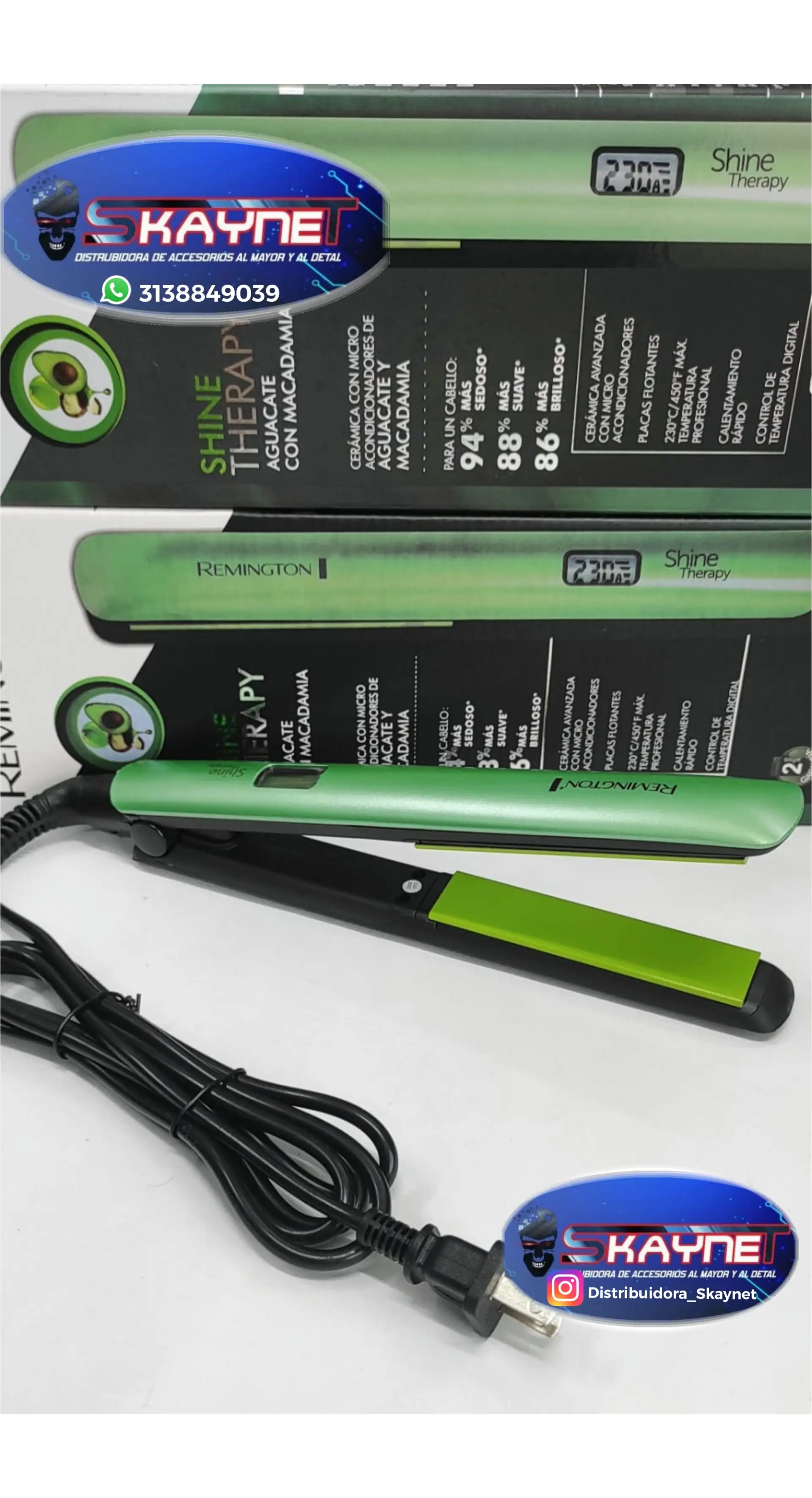 Plancha REMINGTON Aguacate o kerarina y ARGAN  4