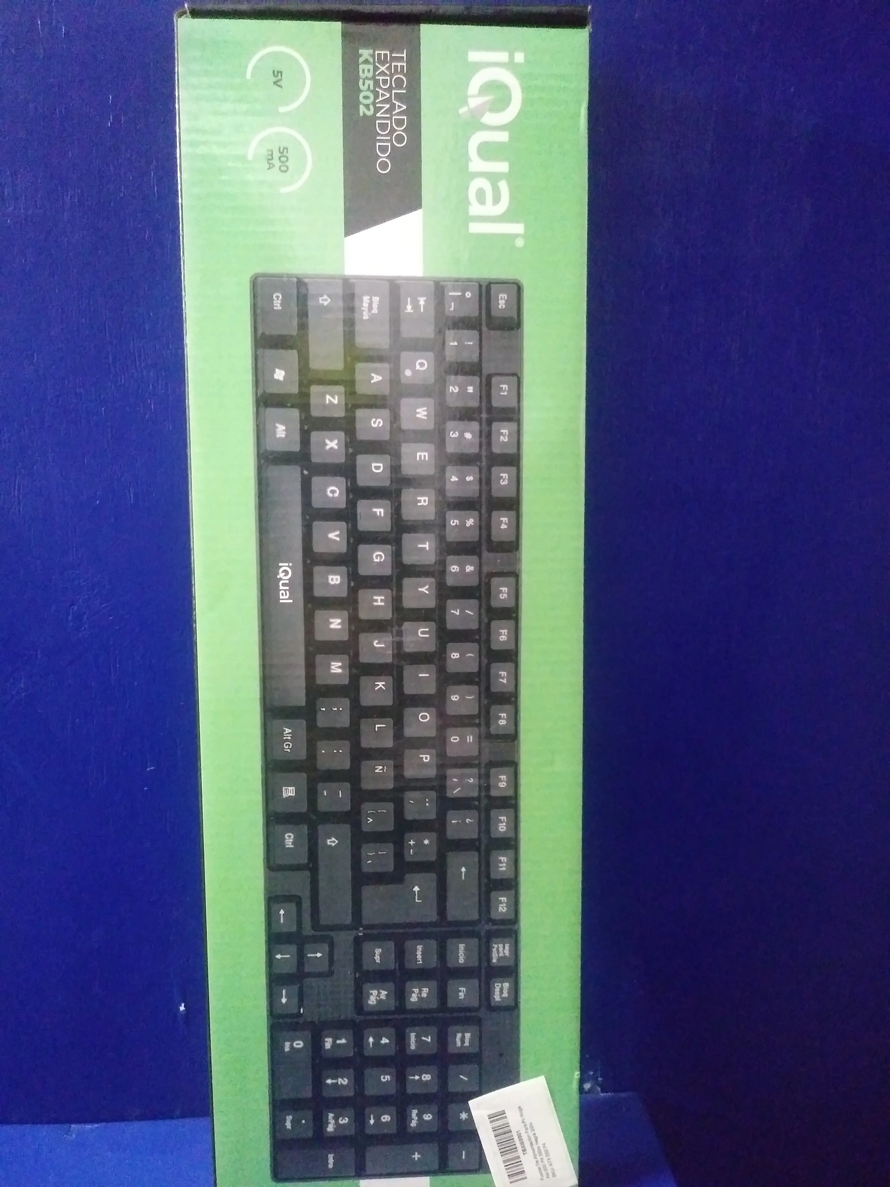 Teclado multimedia compacto iqual KB502 OFICINA PC NETBOOK