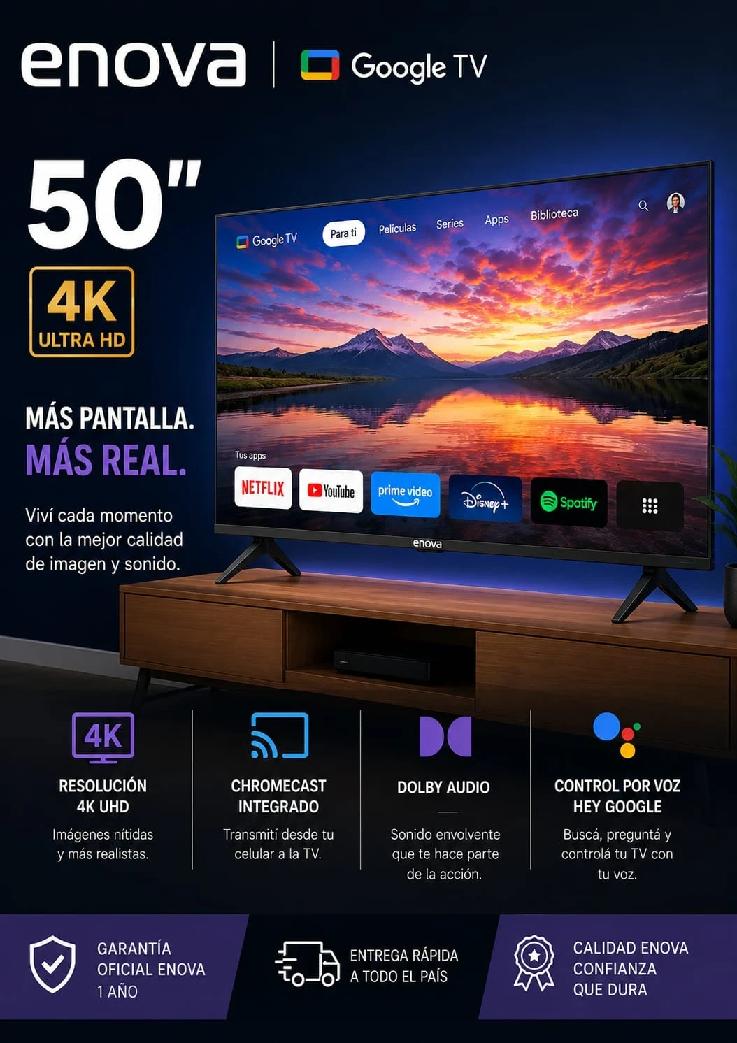 Enova 50 Google TV
