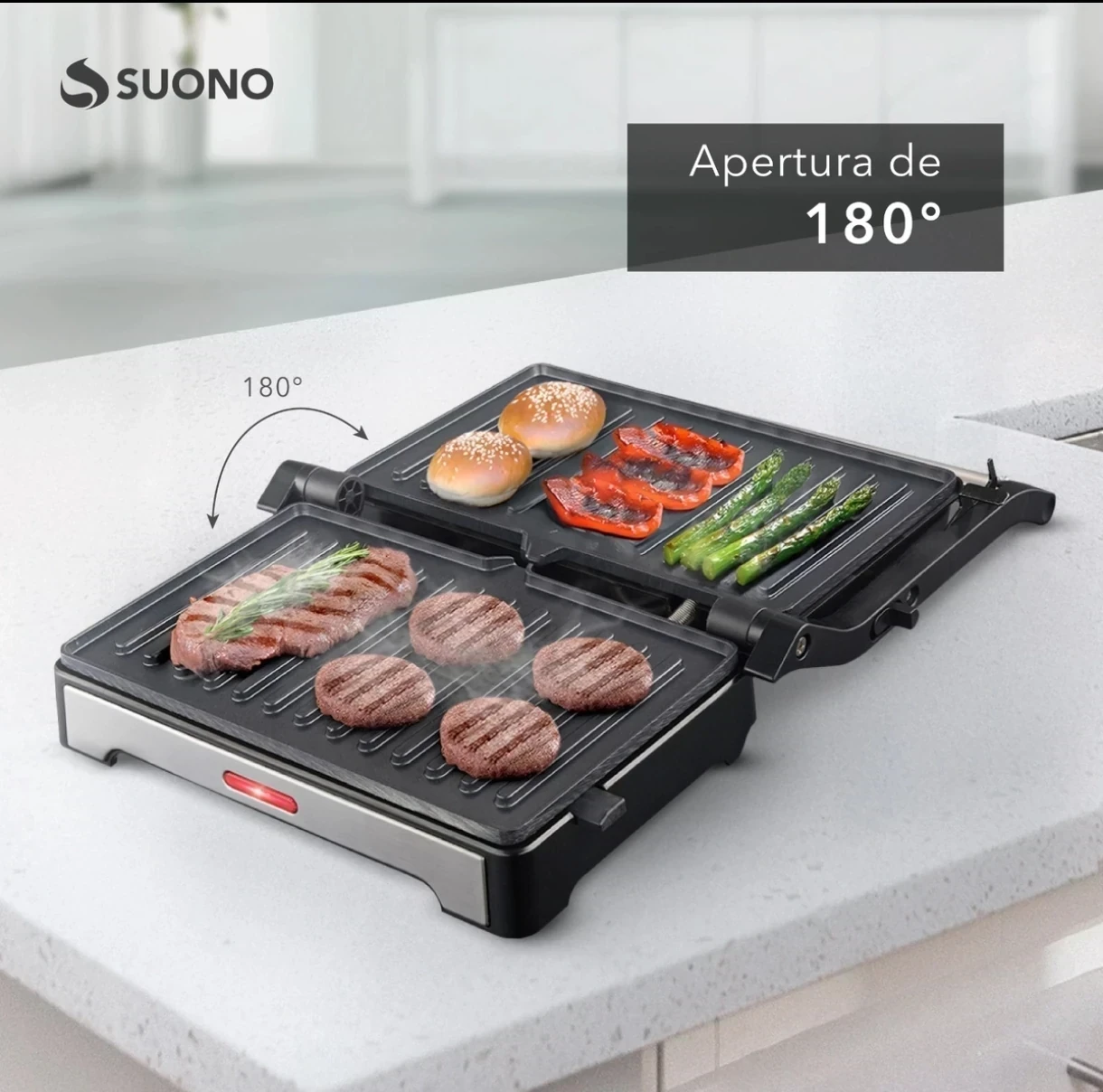 Sandiwechera SUONO Panini parrilla 1000w antiadherente  3