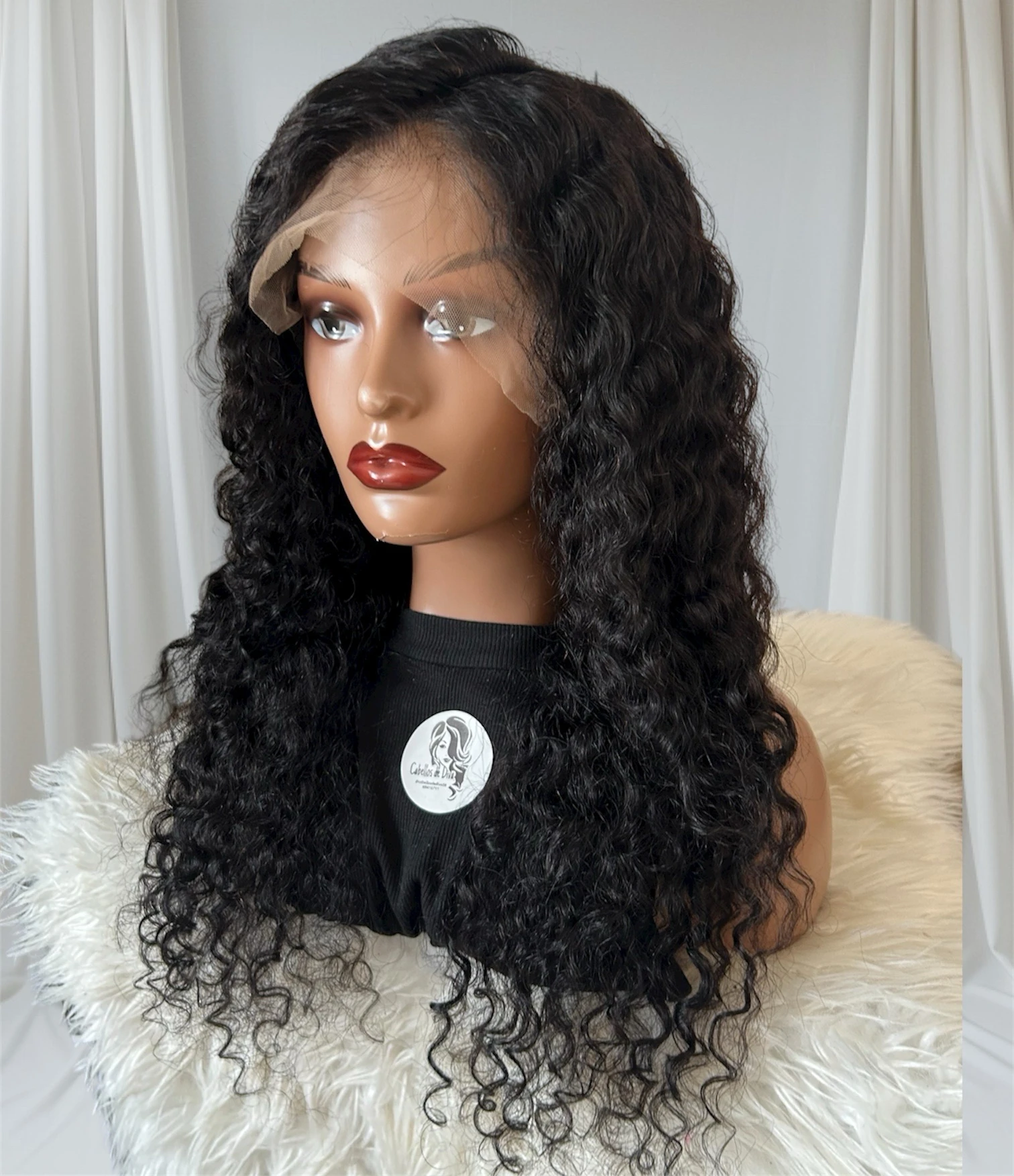 Pelucas de cabello humano rizada, 24 pulgadas, frontla lace 360  3