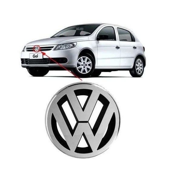 Logo emblema delantero Vw Gol / Saveiro G5 2008-2012 JP982 2