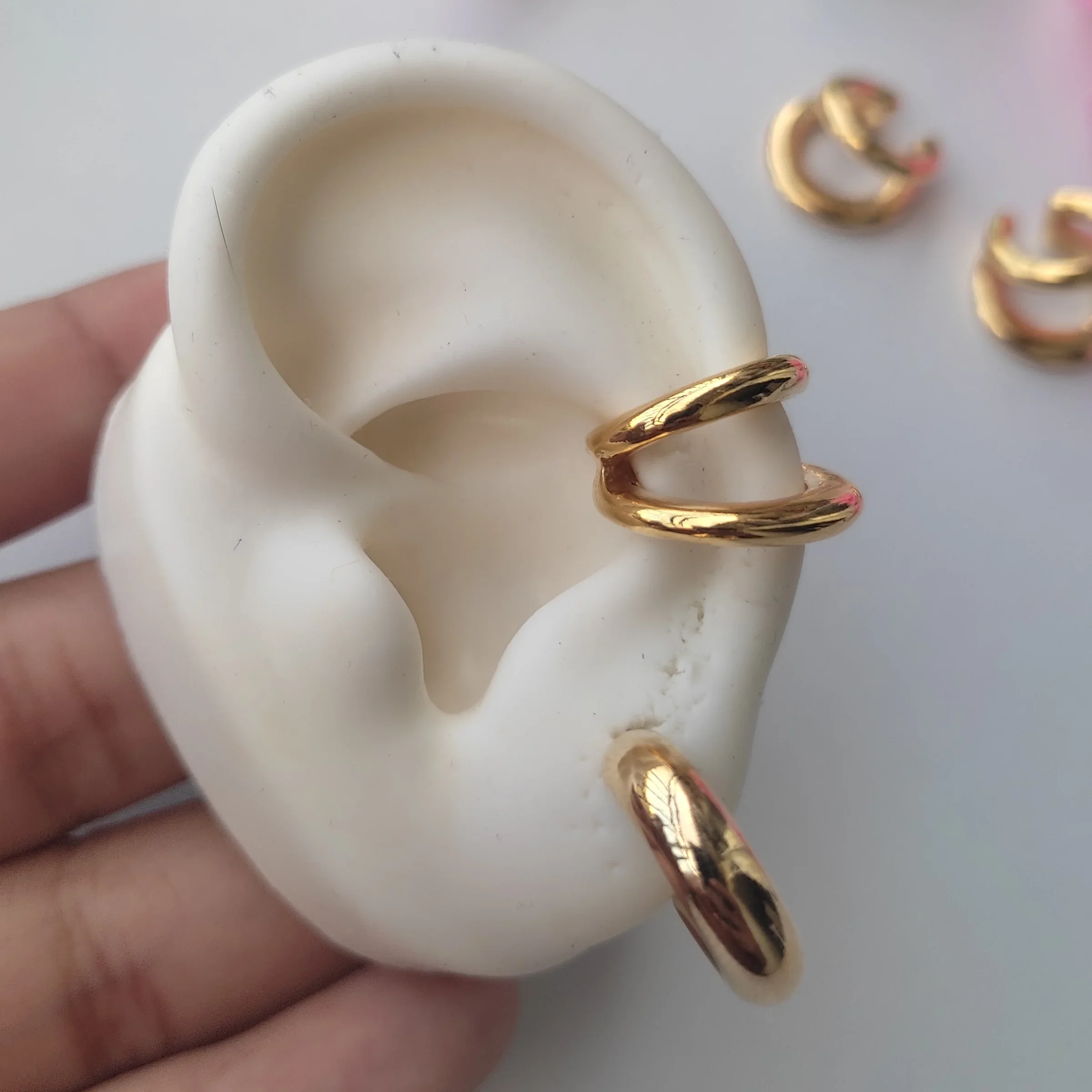 EARCUFF DOBLE GOLD 2