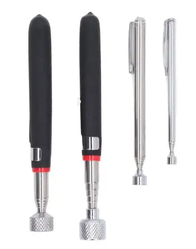 Juego de 4 herramientas de recogida magnética telescopicas