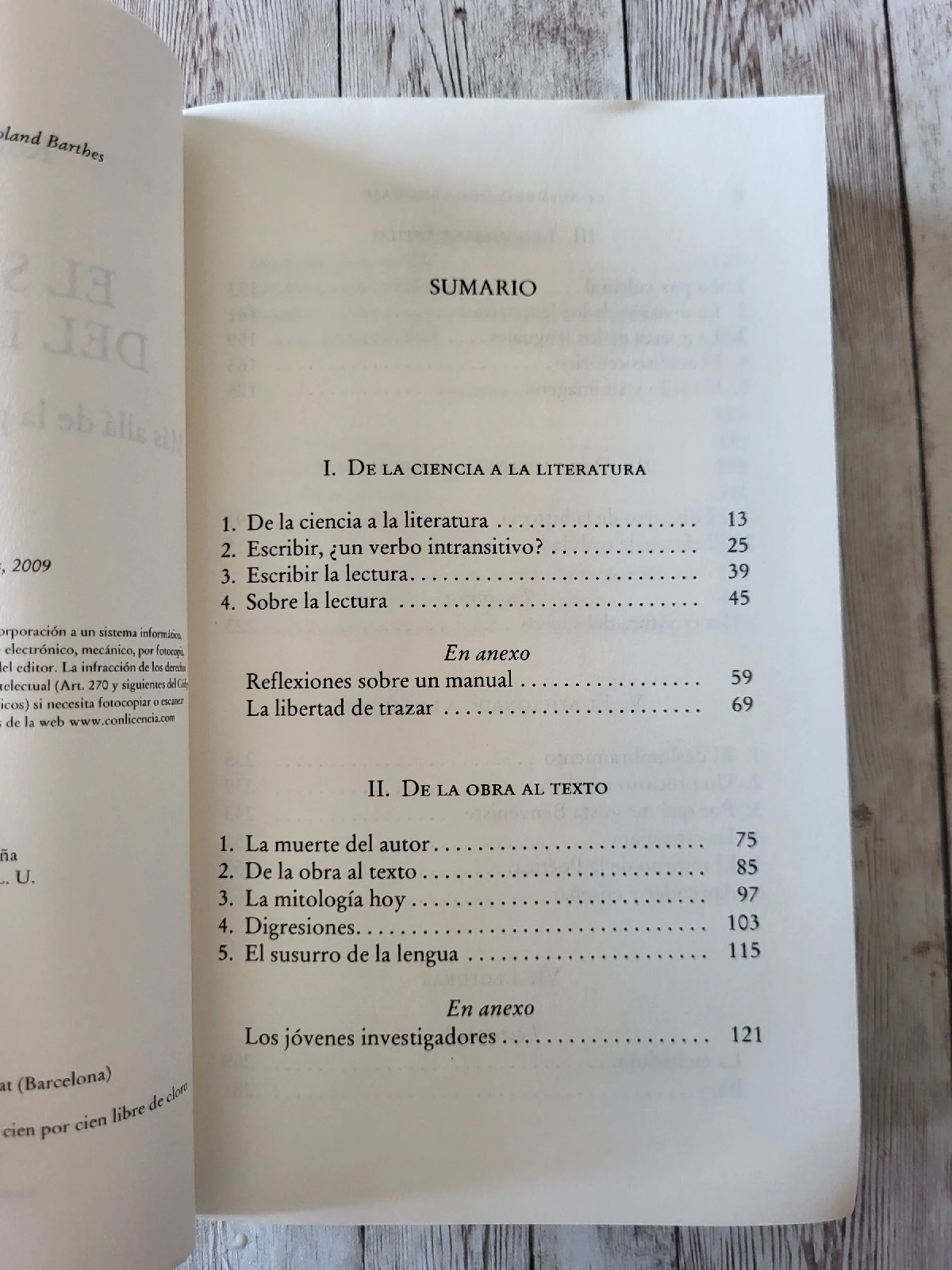 El susurro del lenguaje / Roland Barthes / literatura / Ensayos 5