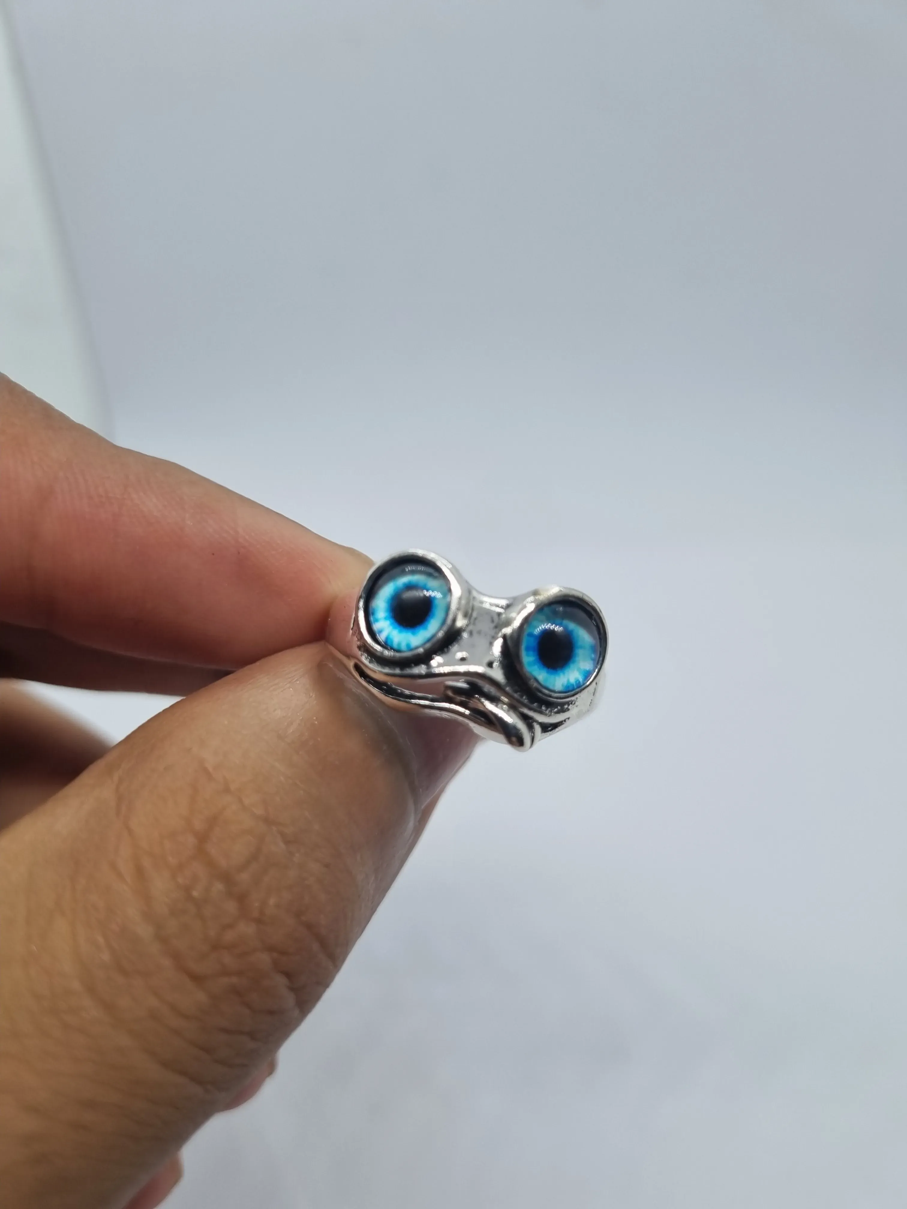 ANILLO RANITA OJOS AZUL  2