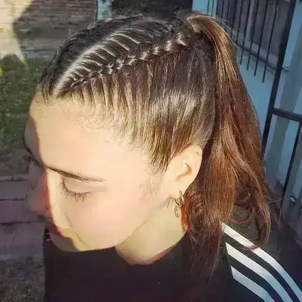 Trenzas con coleta