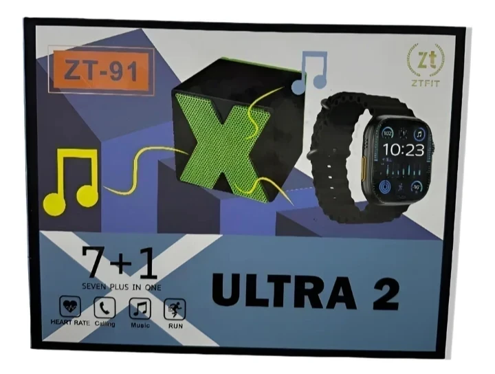 RELOJ INTELIGENTE ULTRA 2 7+1 MALLAS ZT-91 (NO LE ANDA EL PARLANTE)