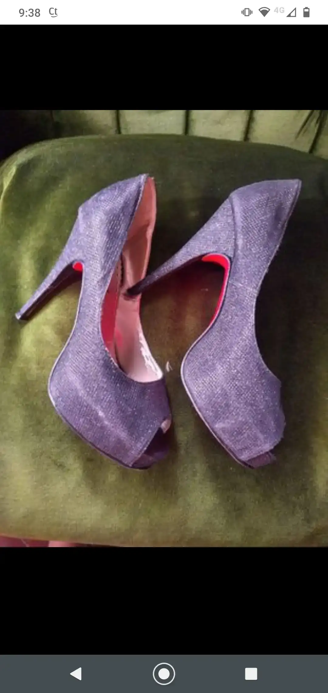Stilettos de glitter negro N°38 2