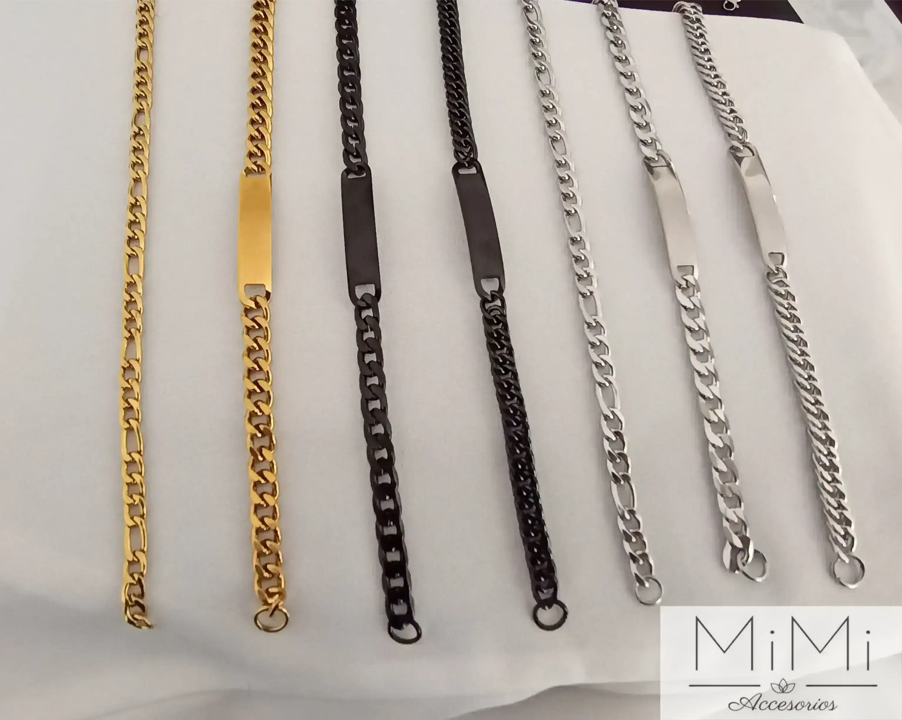 Pulseras para varón en acero inoxidable 