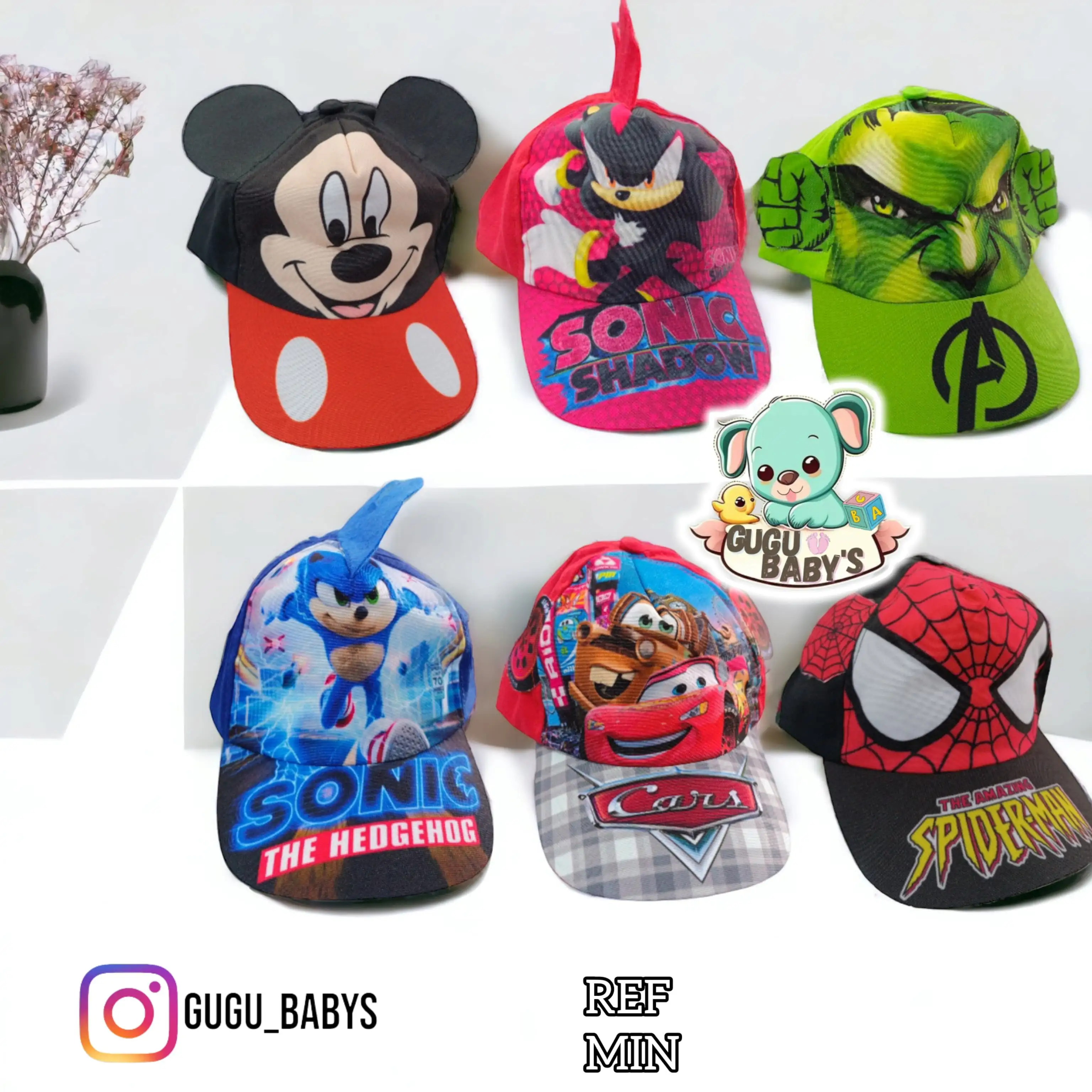 Gorras animadas niño  2