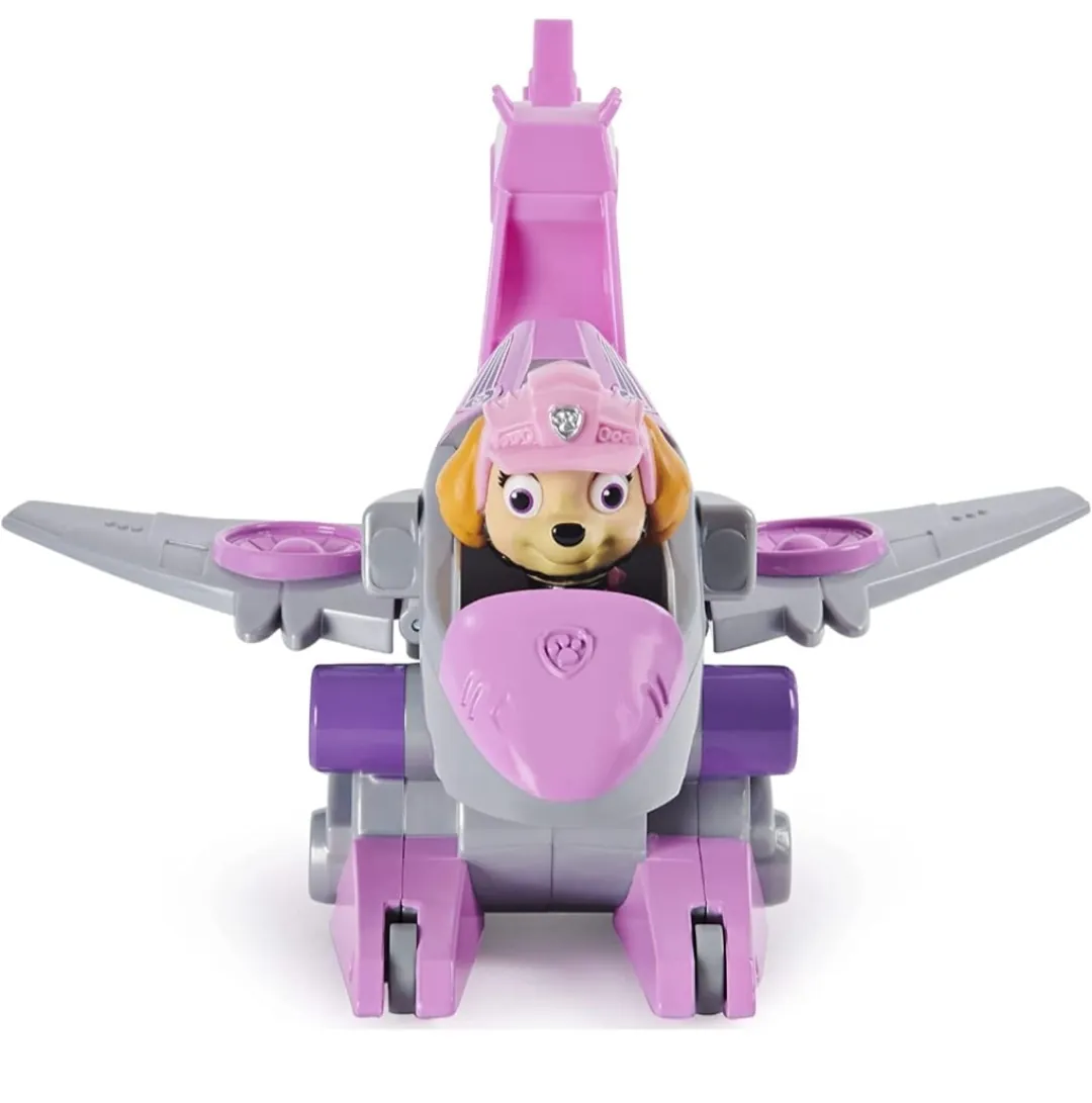 PAW Patrol, Dino Rescue Skye's Deluxe Vehículo Rev Up con Misterioso Dinosaurio  3