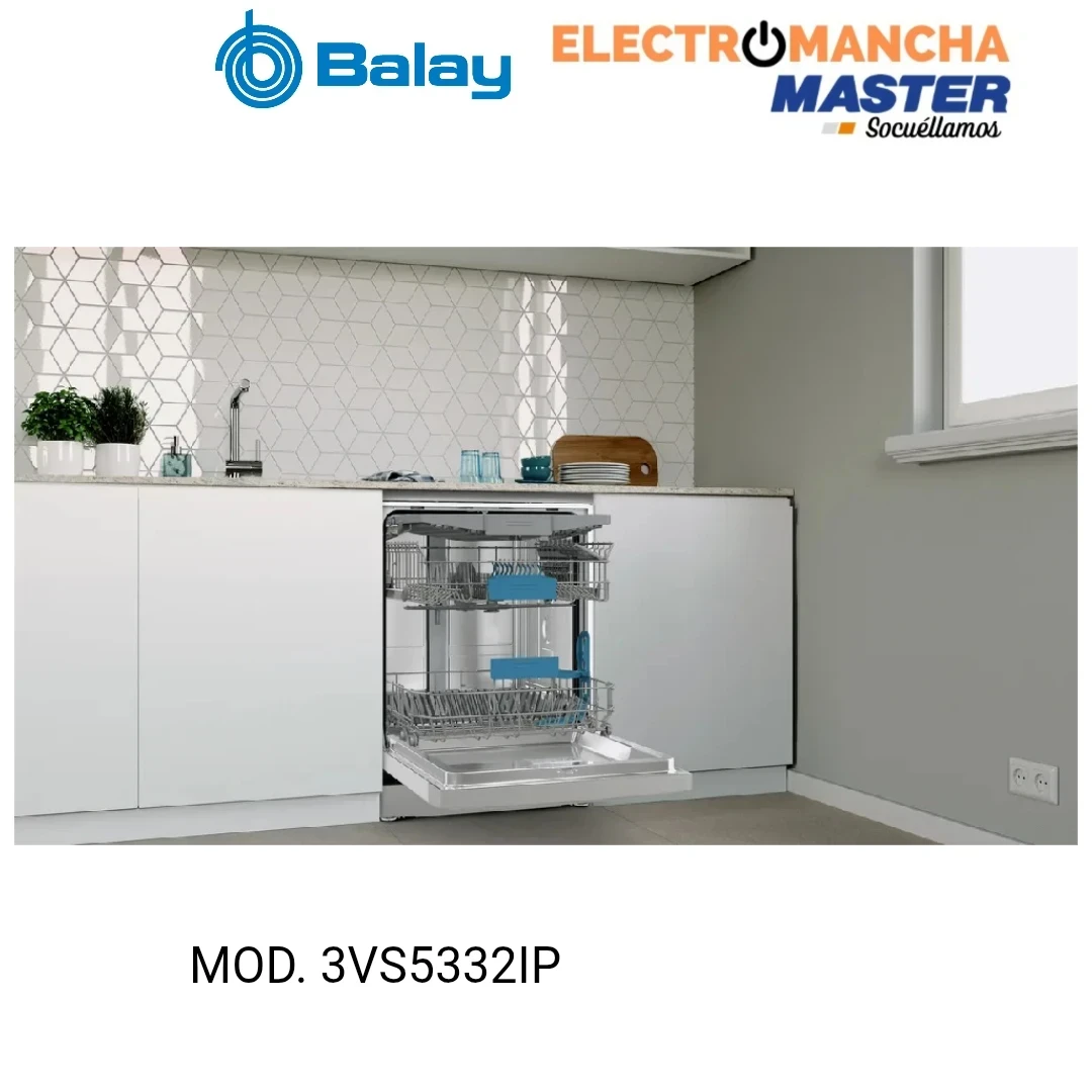 LAVAVAJILLAS BALAY 3VS5332IP INOX 3 BANDEJA 13 CUB. CLASE C 3