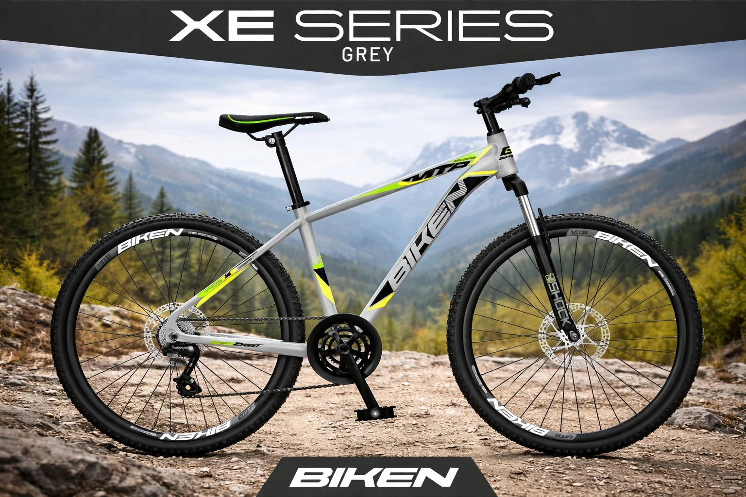 BICICLETA BIKEN MOUNTAIN BIKE XE SERIES GRIS 