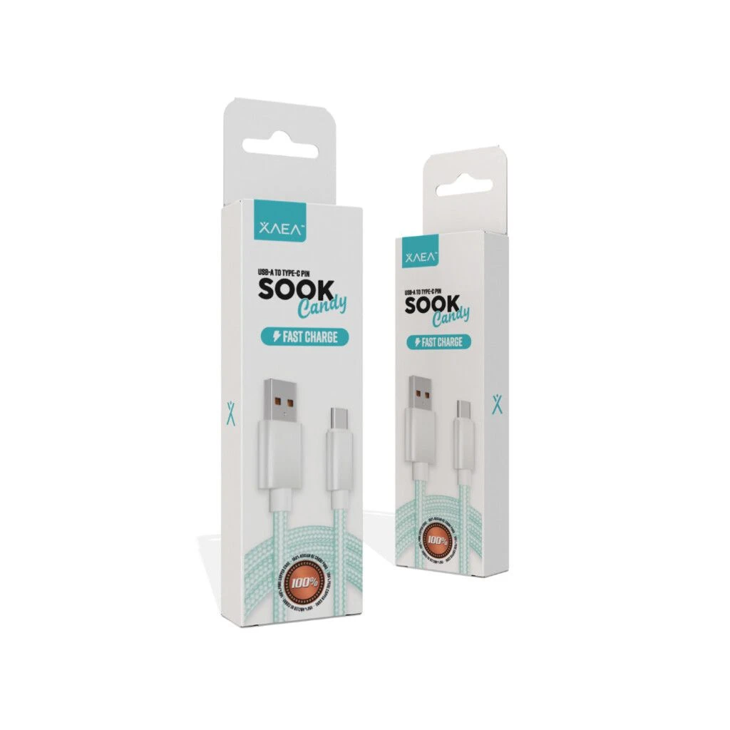 CABLE USB TIPO C MODX-091 – SOOK CANDY – XAEA – VERDE