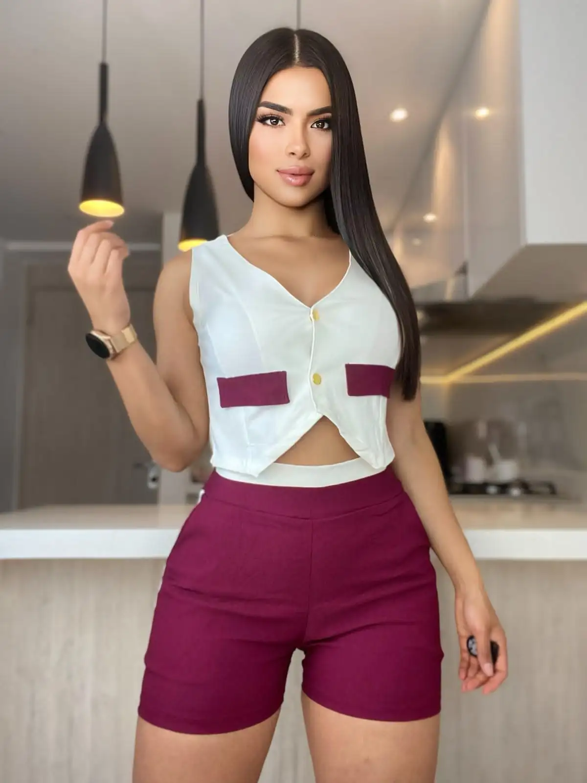 😍🥰Divino conjunto Short 🛍️ Ref Ali ❤️🎉