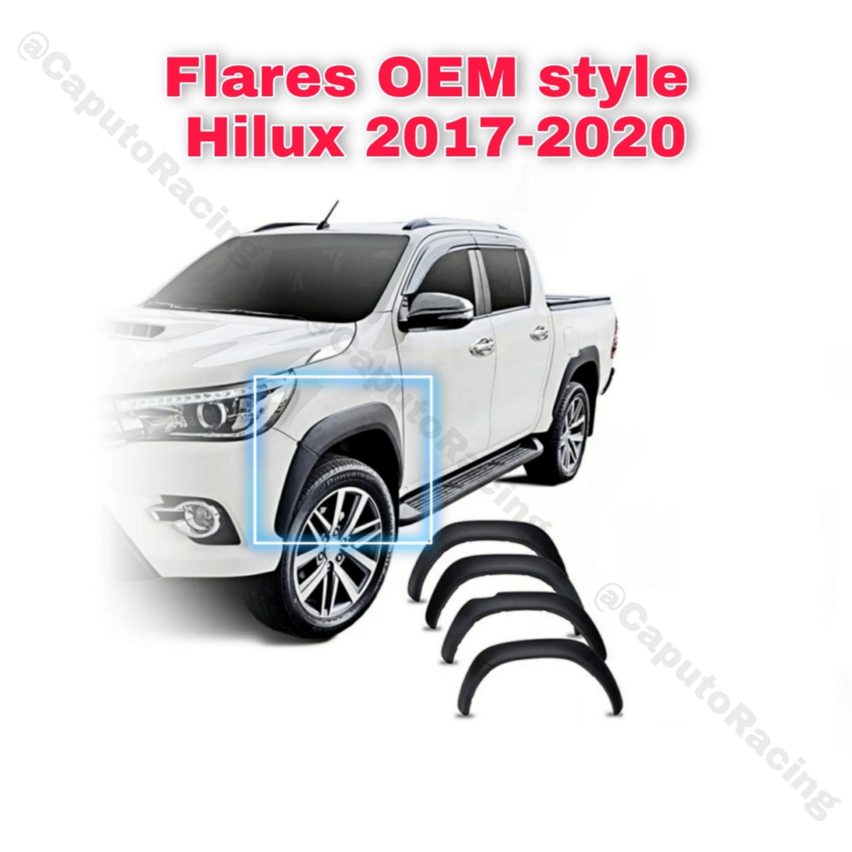 FLARES TOYOTA HILUX 2017-2020