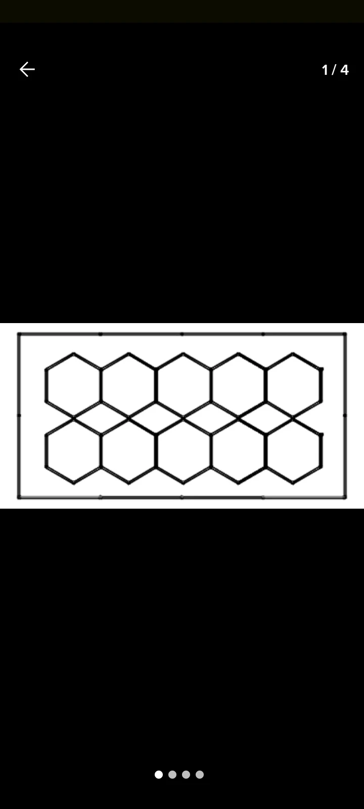 Luces led paneles hexagonales por 10 2