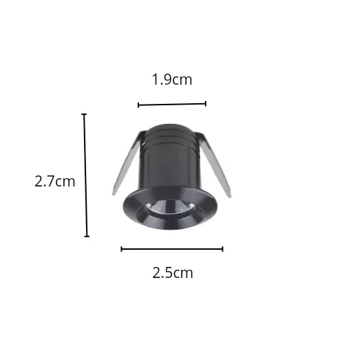OJO DRAGON LED REDONDO NEGRO 3W 4000K 5