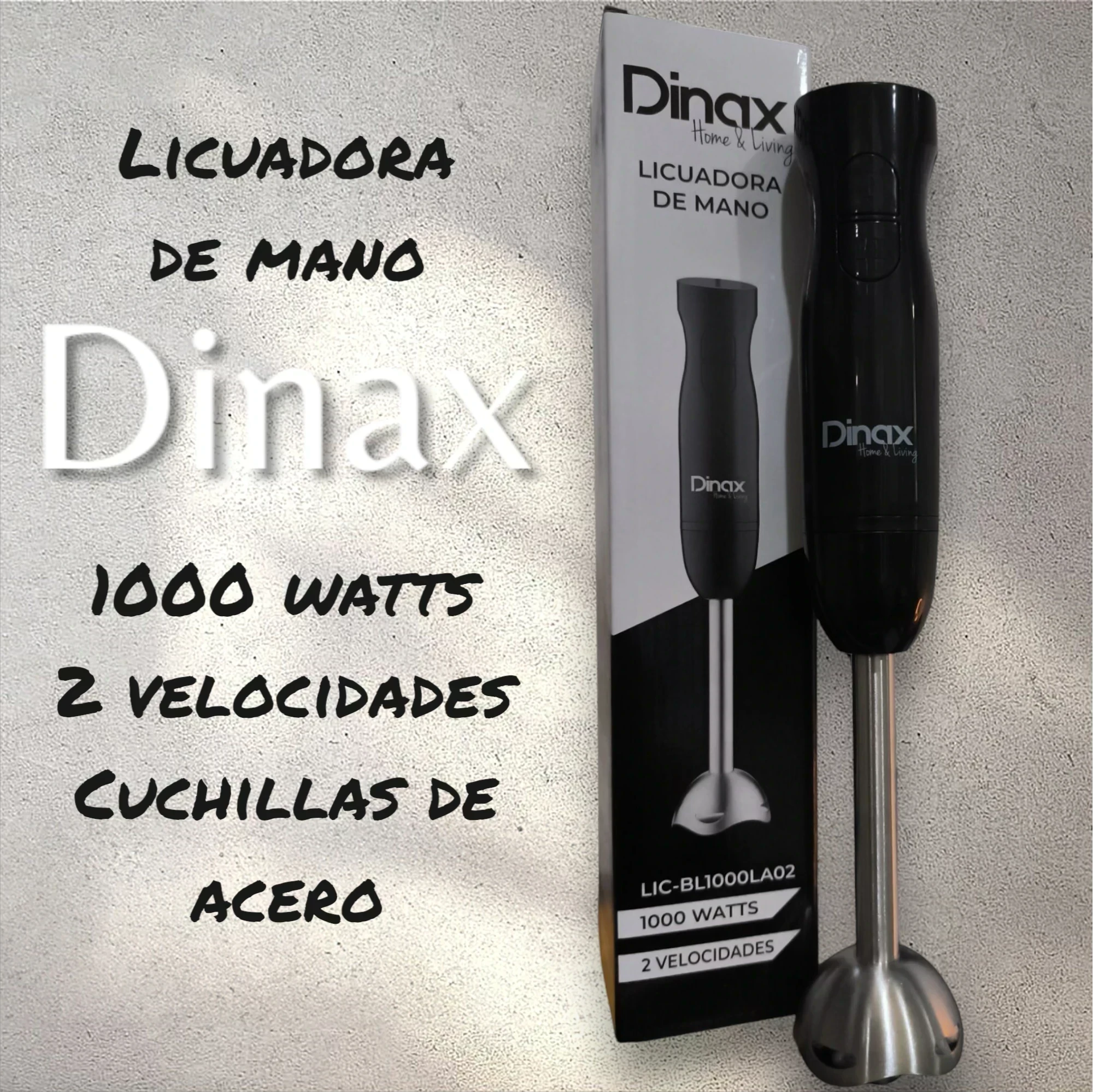 MINIPIMER DINAX NEGRA METALICA 1000W 2