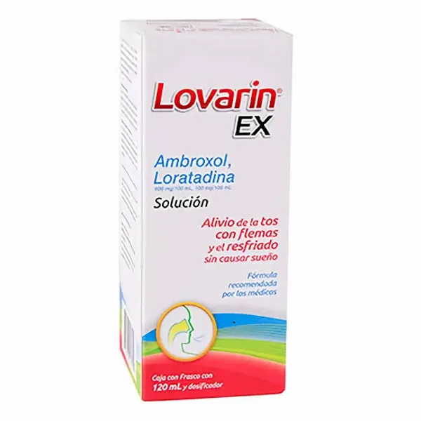 Lovarin ex ambroxol / loratadina 600mg/ 100mg sol.
