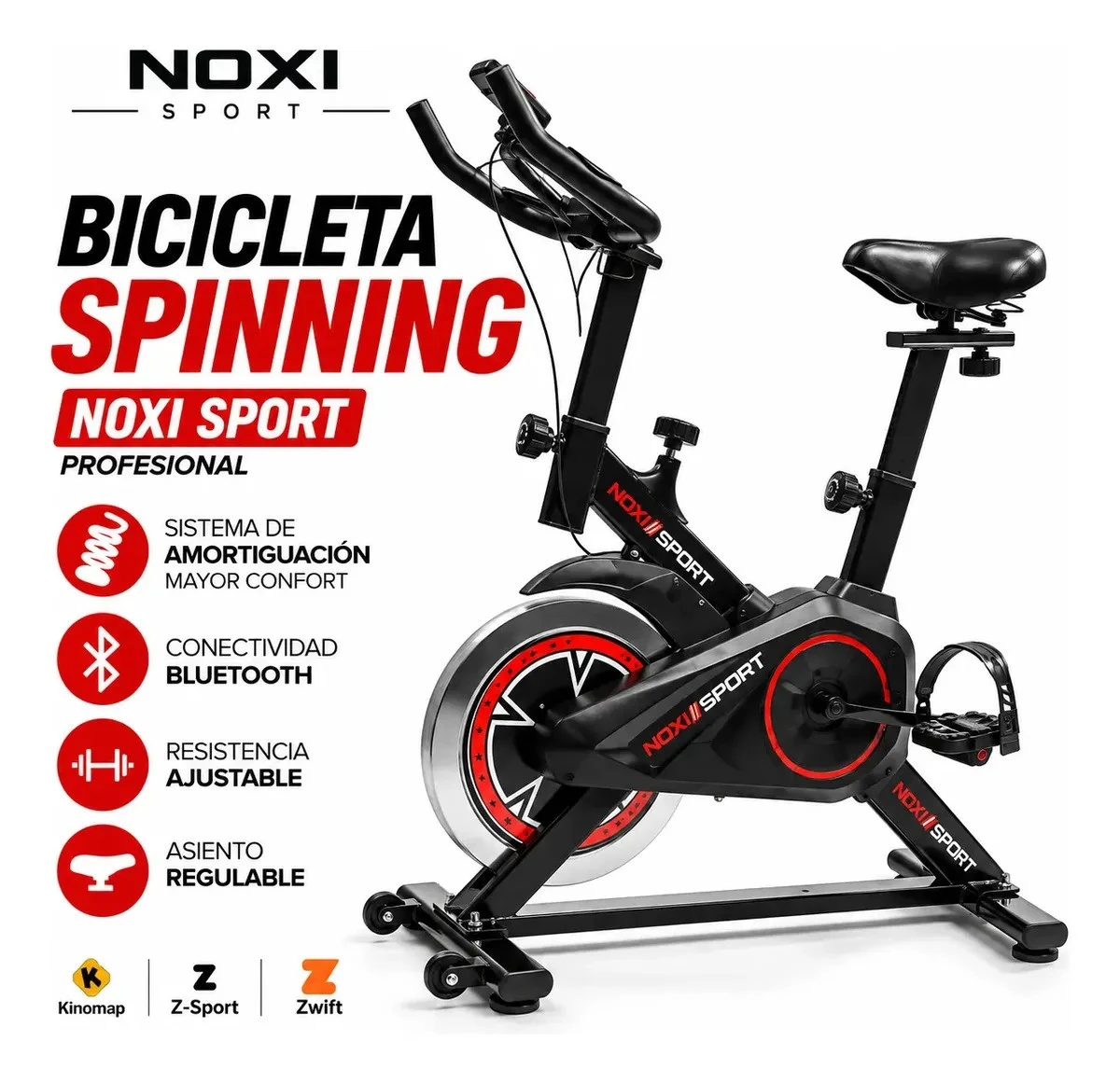 Bicicleta Fija Estatica Noxi Profesional Spinning