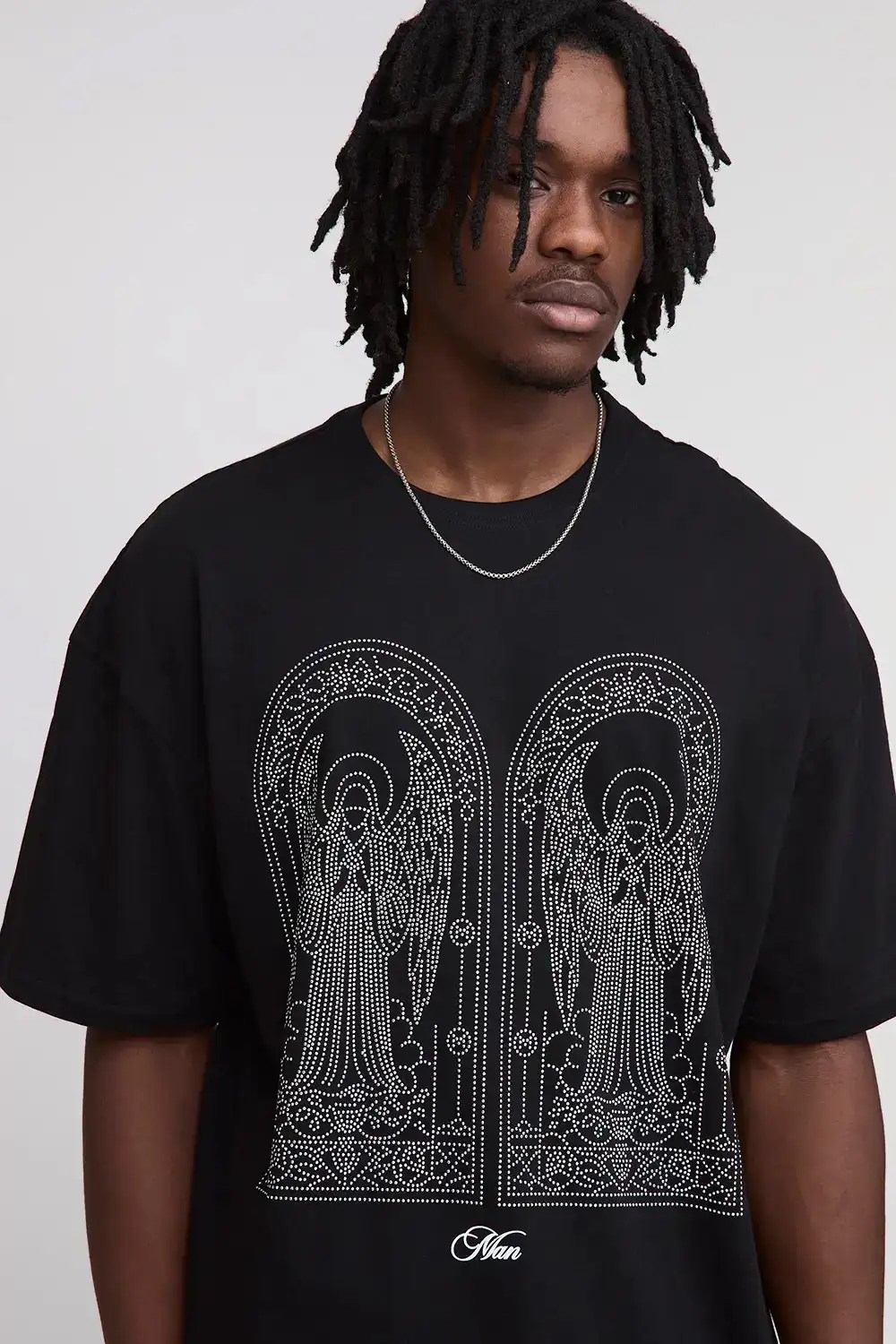 Oversized Rhinestone T-Shirt - Size S/M 2