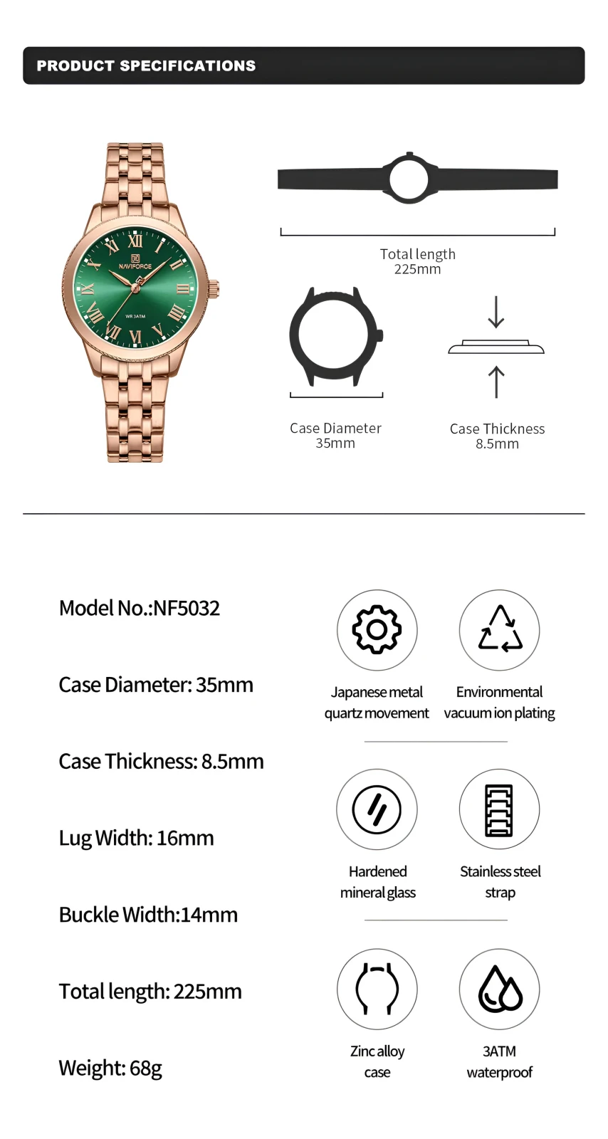 Reloj Naviforce Casual Mujer 4