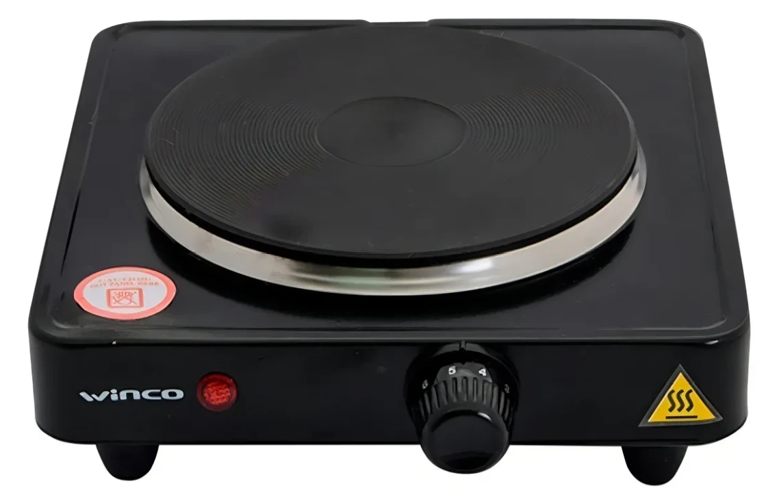 ANAFE ELECTRICO  1 HORNALLA WINCO NEGRO