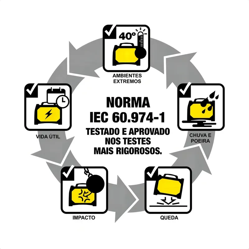 Soldadora inverter Esab Maquina Solda Inversora Bantam Bantam 3.2 color amarillo 7