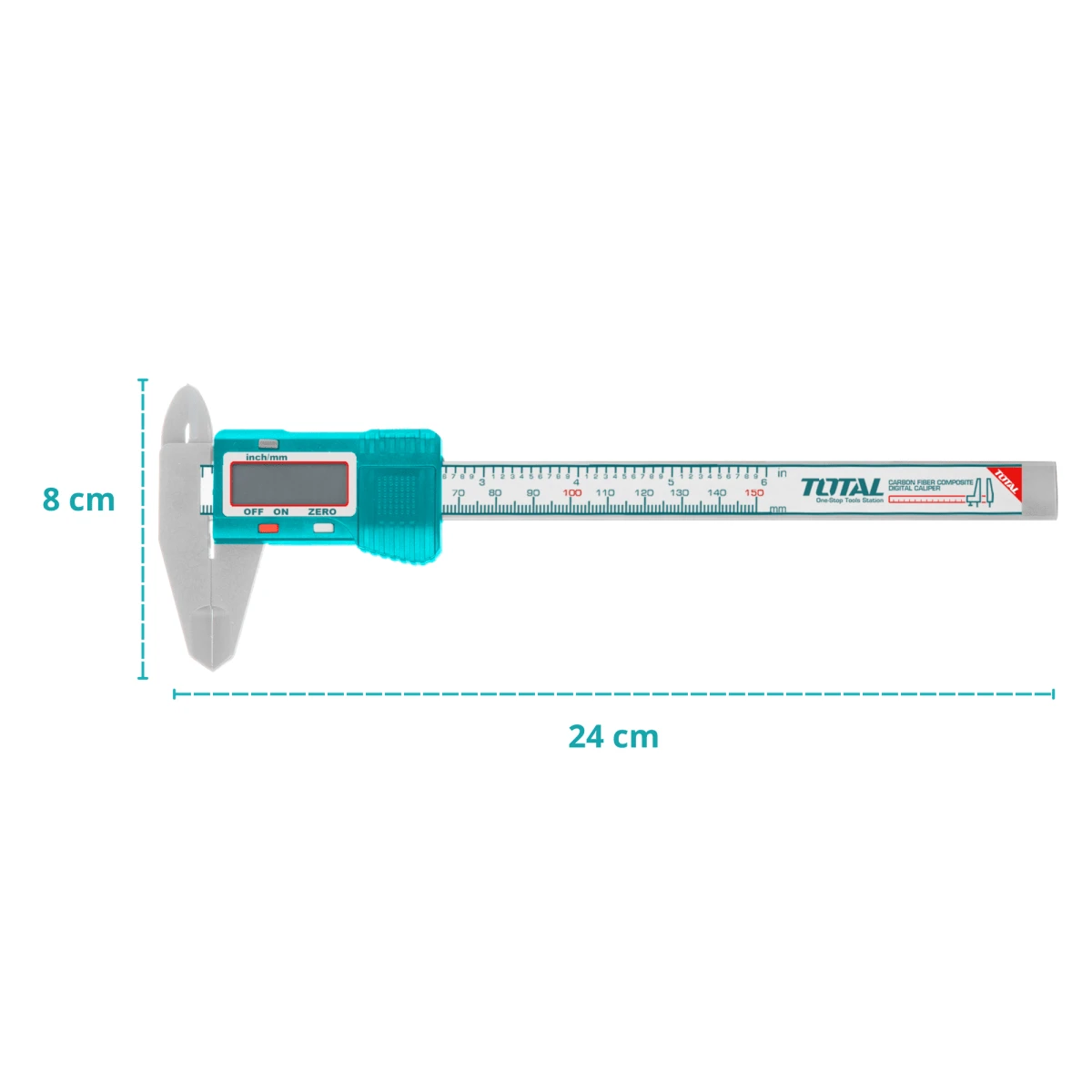 TMT331501 Calibrador vernier digital 150 mm 6" total 2